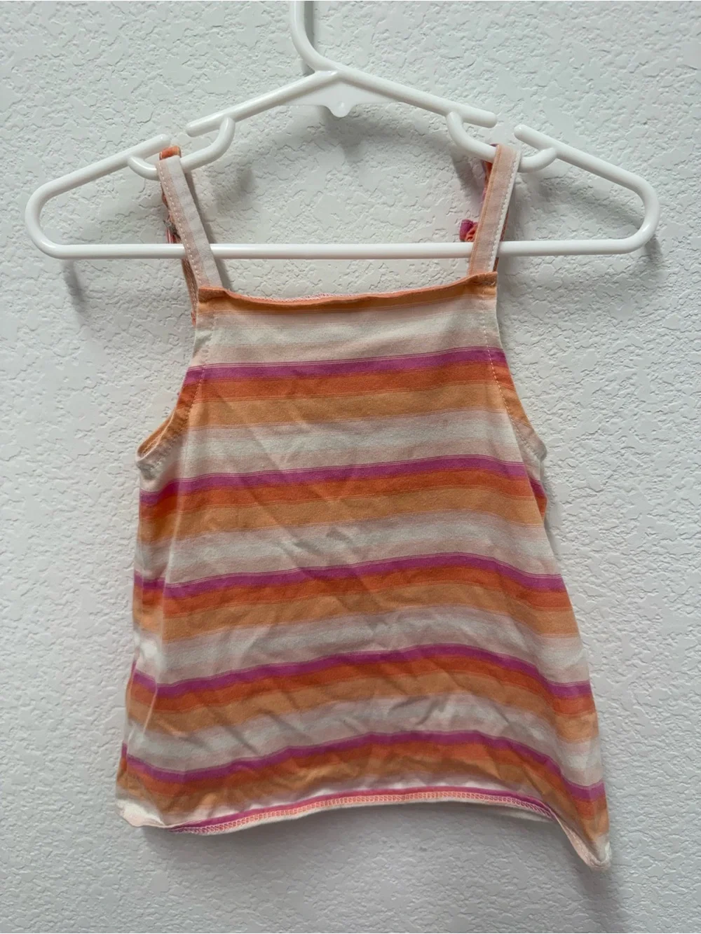 OshKosh B'gosh Pink & Orange Striped Tank Top